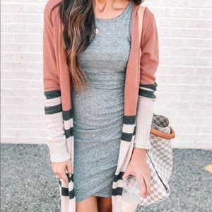 Blushing Stripes Cardigan
